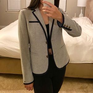 BNWT Tommy Hilfiger Preppy Grey Wool Blazer